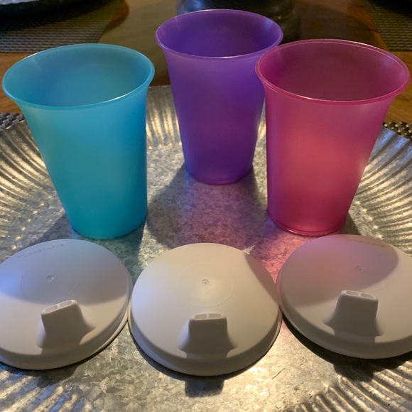Tupperware Other - Tupperware Bell Tumblers w/ Domed Sipper Seals